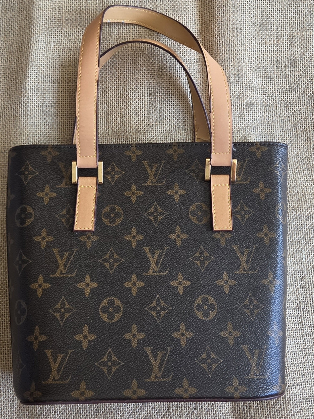 Louis Vuitton Monogram Tote in Brown with Vachetta Straps